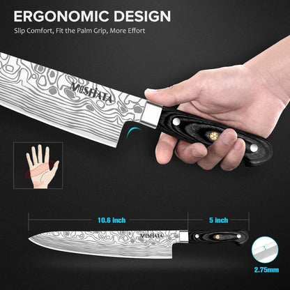 4 Inch Paring Knife, Kitchen Knife Fruit Knives with Sheath, German High Carbon Stainless Steel EN1.4116 Precision Cooking Vegetable Knife for Carving, Peeling, Trimming