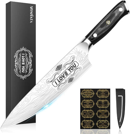 4 Inch Paring Knife, Kitchen Knife Fruit Knives with Sheath, German High Carbon Stainless Steel EN1.4116 Precision Cooking Vegetable Knife for Carving, Peeling, Trimming