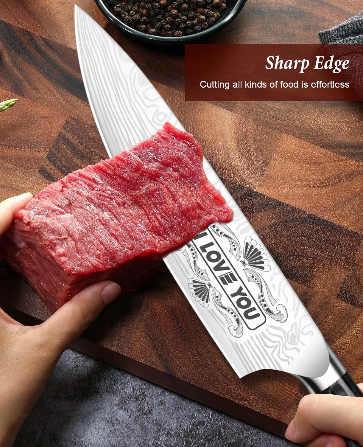 4 Inch Paring Knife, Kitchen Knife Fruit Knives with Sheath, German High Carbon Stainless Steel EN1.4116 Precision Cooking Vegetable Knife for Carving, Peeling, Trimming