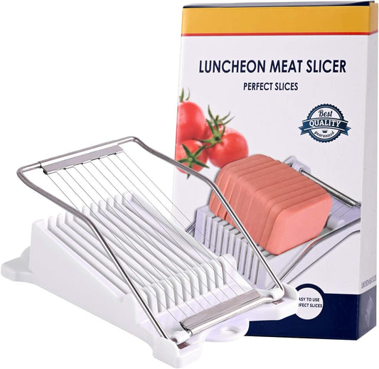 Slicer for Salami Butter Spam and Fruit with 10 Slices Stainless Steel