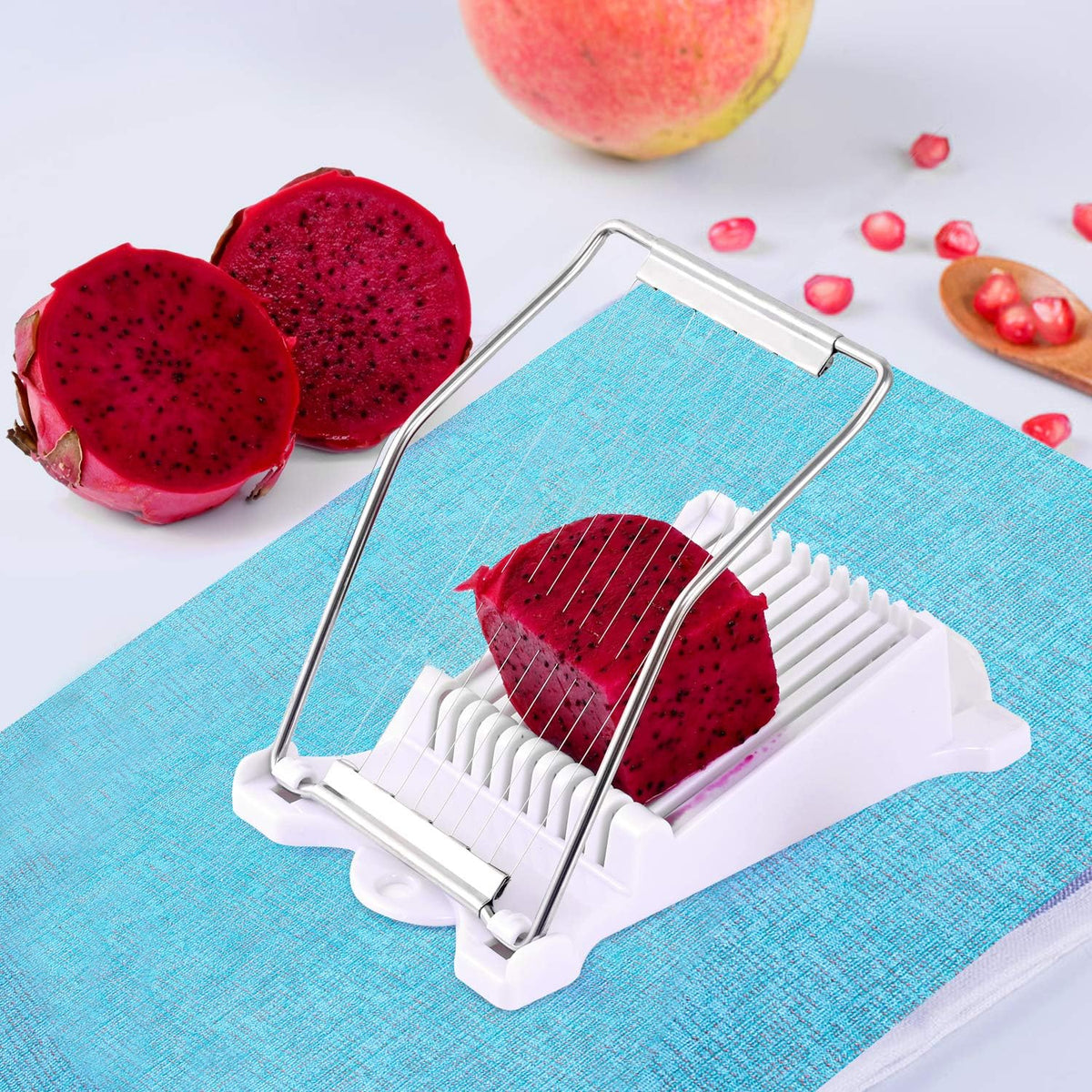 Slicer for Salami Butter Spam and Fruit with 10 Slices Stainless Steel
