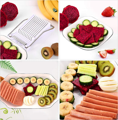 Slicer for Salami Butter Spam and Fruit with 10 Slices Stainless Steel