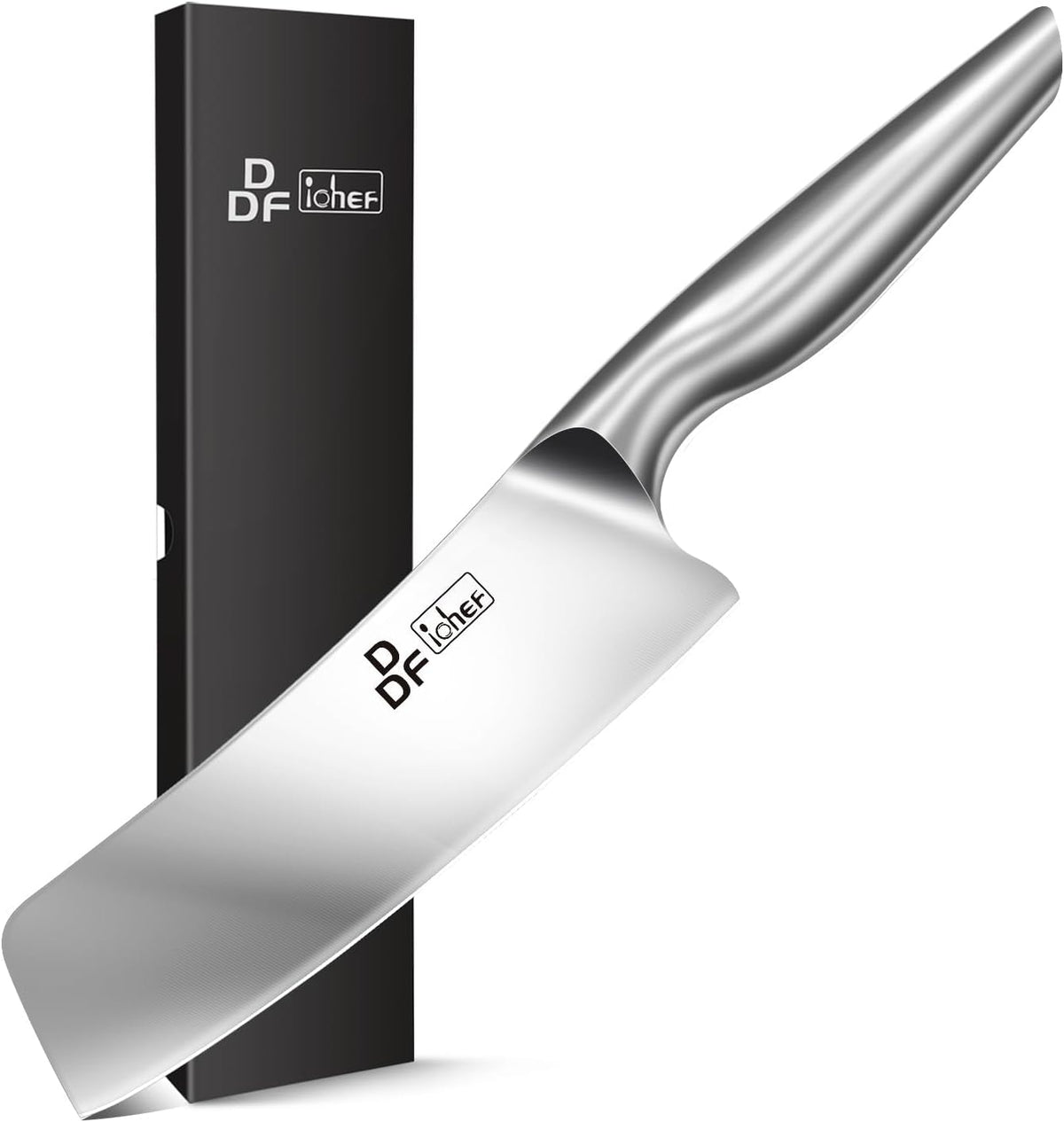 Nakiri Kitchen Knife, Chef's Knife In Japanese Stainless Steel Professional Cooking Knives, Non-slip Ultra Sharp Knife with Ergonomic Handle