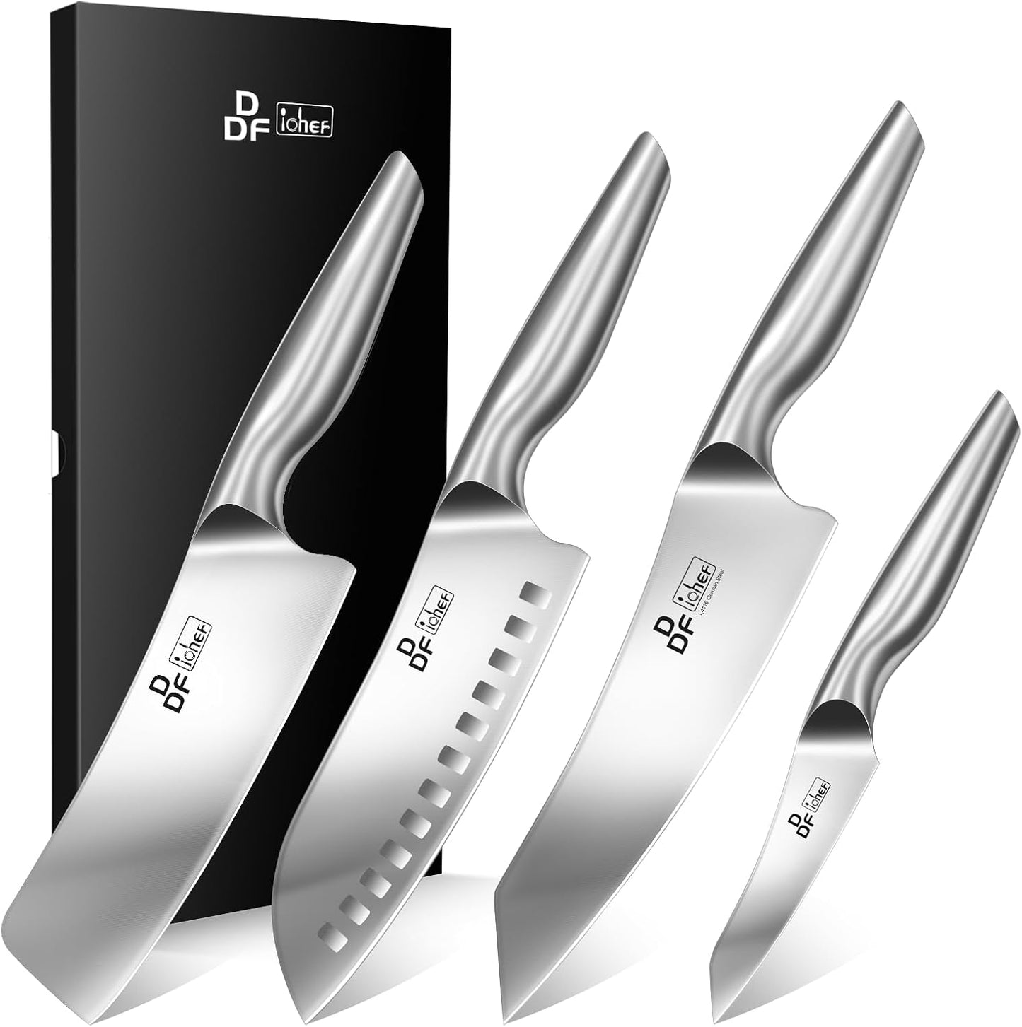 Nakiri Kitchen Knife, Chef's Knife In Japanese Stainless Steel Professional Cooking Knives, Non-slip Ultra Sharp Knife with Ergonomic Handle