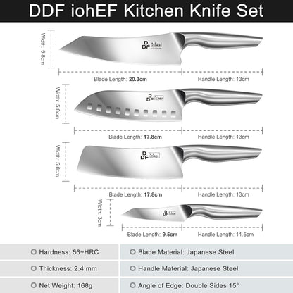 Nakiri Kitchen Knife, Chef's Knife In Japanese Stainless Steel Professional Cooking Knives, Non-slip Ultra Sharp Knife with Ergonomic Handle