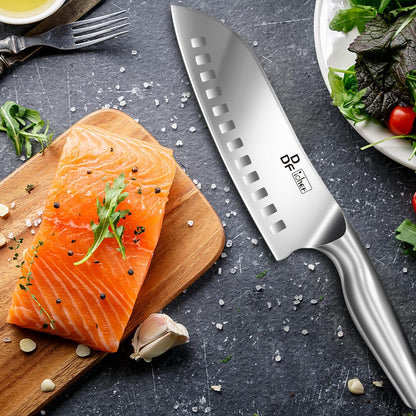 Nakiri Kitchen Knife, Chef's Knife In Japanese Stainless Steel Professional Cooking Knives, Non-slip Ultra Sharp Knife with Ergonomic Handle