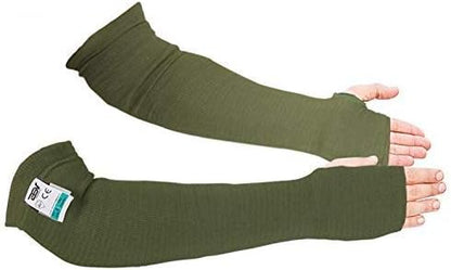 BSV Kevlar Arm Protection Sleeves with Thumb Hole - Cut, Scratch, Bite and Heat-Resistant - Unisex, 18", 1 Pair