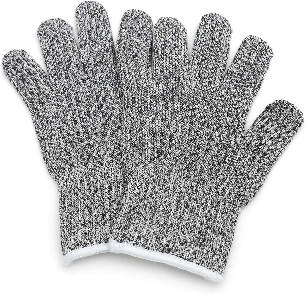 Level 5 Protection 6Pair Of Size XL Safe Cut Resistant Gloves Food Grade For Kitchen Oyster Shucking Meat Cutting Wood Carving Machine Washable [P/N: ET-TOOL032-XL X6-GRAY ]