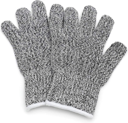 Level 5 Protection 6Pair Of Size XL Safe Cut Resistant Gloves Food Grade For Kitchen Oyster Shucking Meat Cutting Wood Carving Machine Washable [P/N: ET-TOOL032-XL X6-GRAY ]