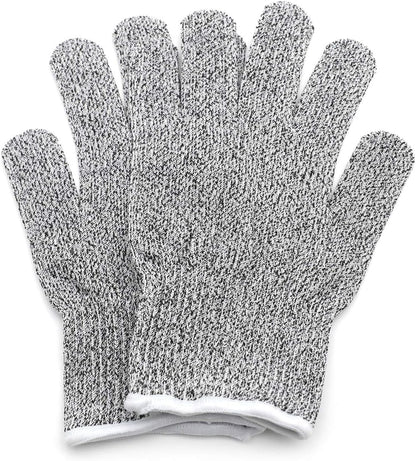 Level 5 Protection 6Pair Of Size XL Safe Cut Resistant Gloves Food Grade For Kitchen Oyster Shucking Meat Cutting Wood Carving Machine Washable [P/N: ET-TOOL032-XL X6-GRAY ]