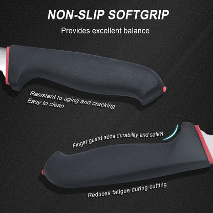 12 Inch Fillet Knife - Slicing Knife for Salmon, Sushi & Meat | High-carbon stainless steel, Sharp & stays sharp, Non-slip SoftGrip handle, Effortless, precise slicing, For salmon & sushi.