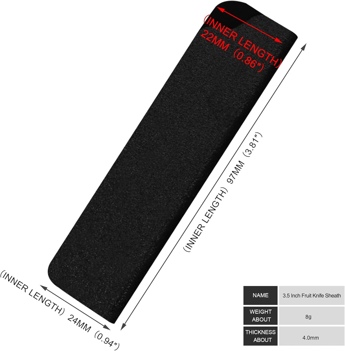 Universal Knife Edge Guards 2 Pcs ABS Knife Cover Set for Kitchen Sheath Protector