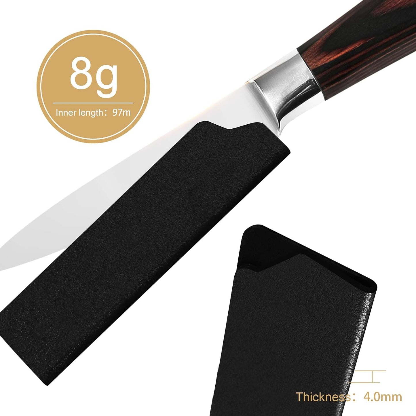 Universal Knife Edge Guards 2 Pcs ABS Knife Cover Set for Kitchen Sheath Protector