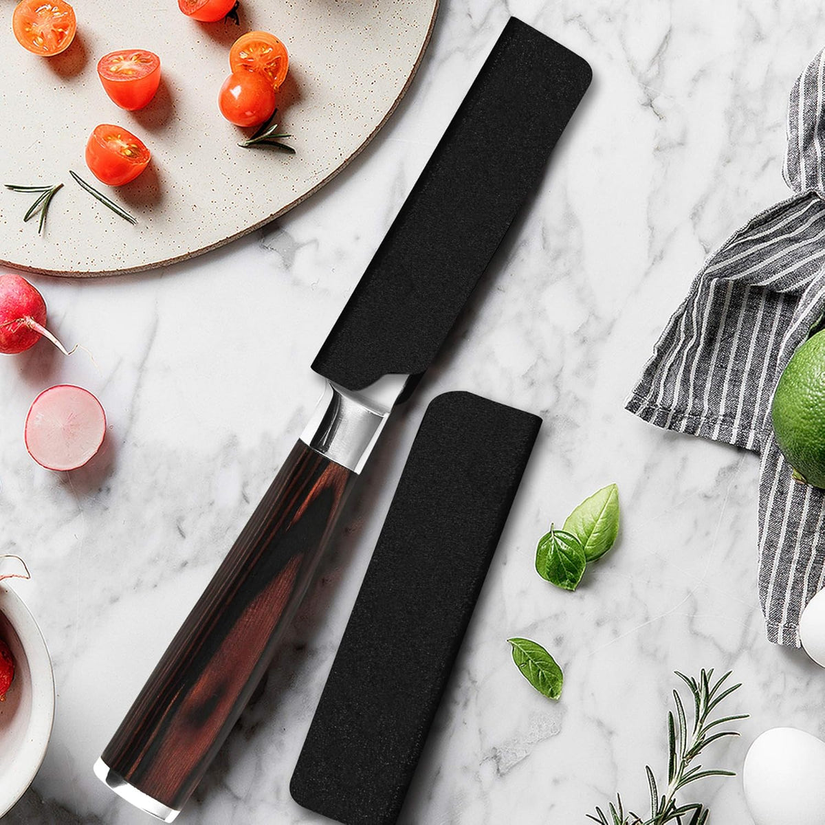 Universal Knife Edge Guards 2 Pcs ABS Knife Cover Set for Kitchen Sheath Protector