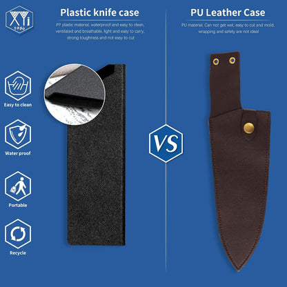 Universal Knife Edge Guards 2 Pcs ABS Knife Cover Set for Kitchen Sheath Protector