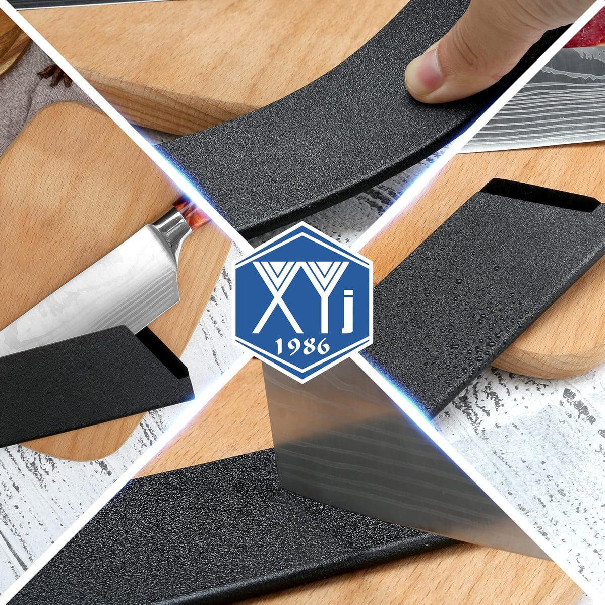 Universal Knife Edge Guards 2 Pcs ABS Knife Cover Set for Kitchen Sheath Protector