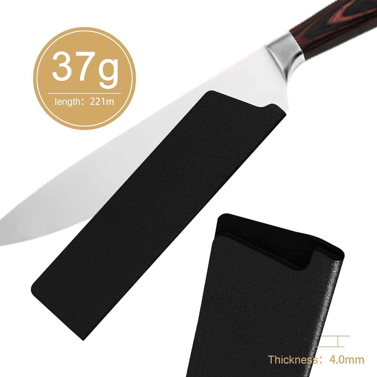 Universal Knife Edge Guards 2 Pcs ABS Knife Cover Set for Kitchen Sheath Protector
