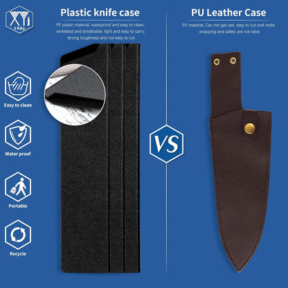 Universal Knife Edge Guards 2 Pcs ABS Knife Cover Set for Kitchen Sheath Protector
