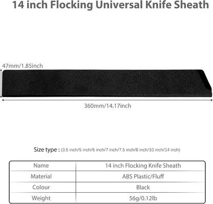 Universal Knife Edge Guards 2 Pcs ABS Knife Cover Set for Kitchen Sheath Protector