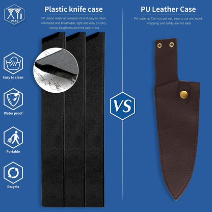 Universal Knife Edge Guards 2 Pcs ABS Knife Cover Set for Kitchen Sheath Protector
