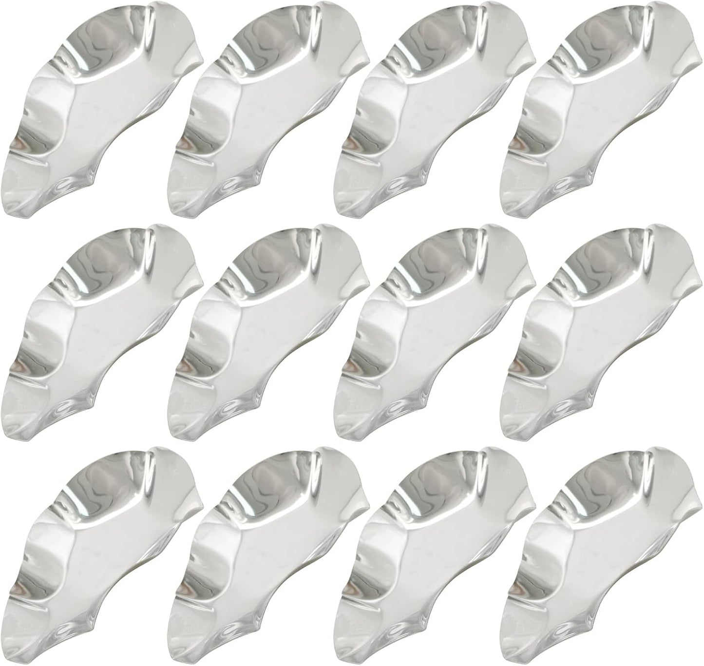 20pcs 304 Stainless Steel Oyster Shells Oyster Grilling Shells for Cooking Oysters Shrimp Scallops Clams