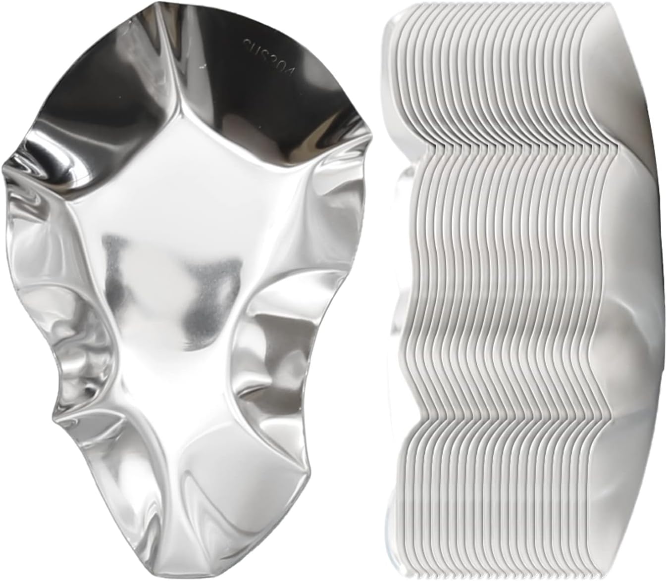 20pcs 304 Stainless Steel Oyster Shells Oyster Grilling Shells for Cooking Oysters Shrimp Scallops Clams