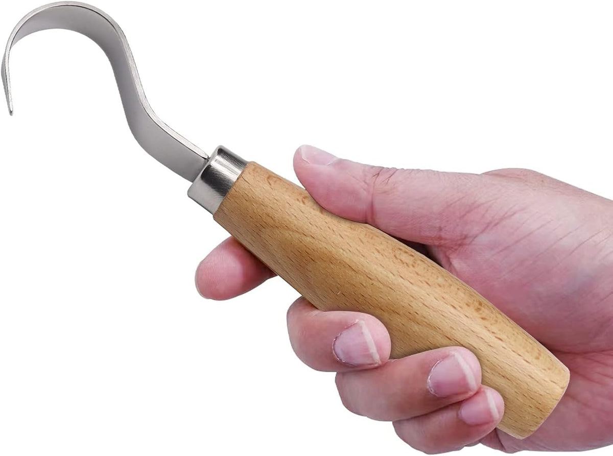 Wood Hook Knife Carving Tool for Carving Spoons Bowls Cups Crooked for Professional Spoon Carvers and Beginners
