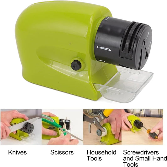 Electric Knife Sharpener, High Speed Multi Functional Scissors Sharpener Fashionable Highly for Household Kitchen, for Knife, Scissors, Screwdriver