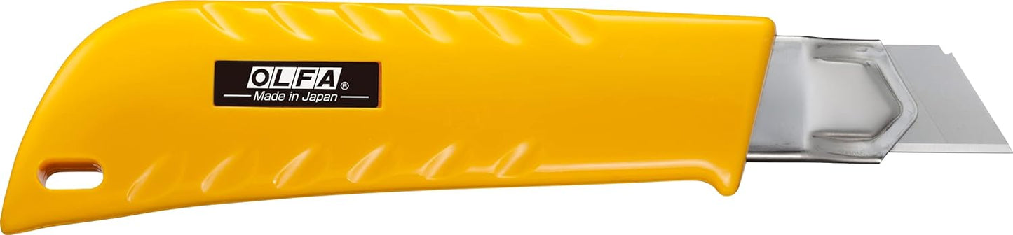 18mm Heavy-Duty Utility Knife (L-1) - Ratchet Lock, Snap-Off Blade | 18mm Japanese tool steel snap-off, ratchet-lock, ABS handle - Construction and drywall - Contractors and Construction