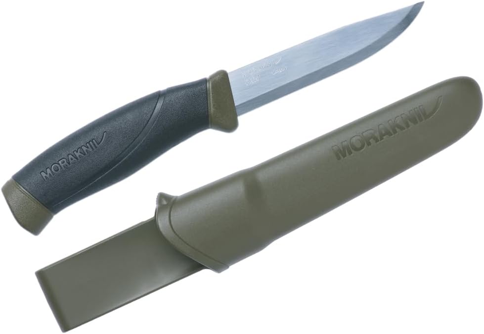 Companion Carbon Steel Fixed-Blade Knife with Sheath