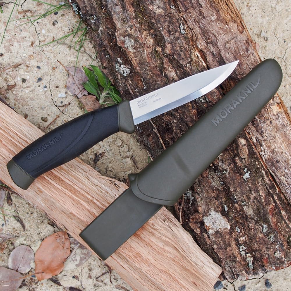 Companion Carbon Steel Fixed-Blade Knife with Sheath
