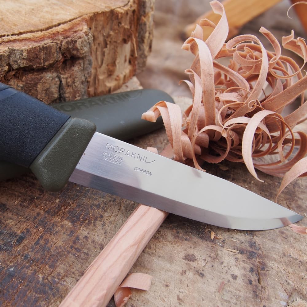 Companion Carbon Steel Fixed-Blade Knife with Sheath
