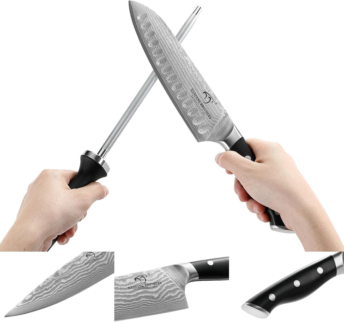 VG10 Damascus Knife Set, ABS Handle
