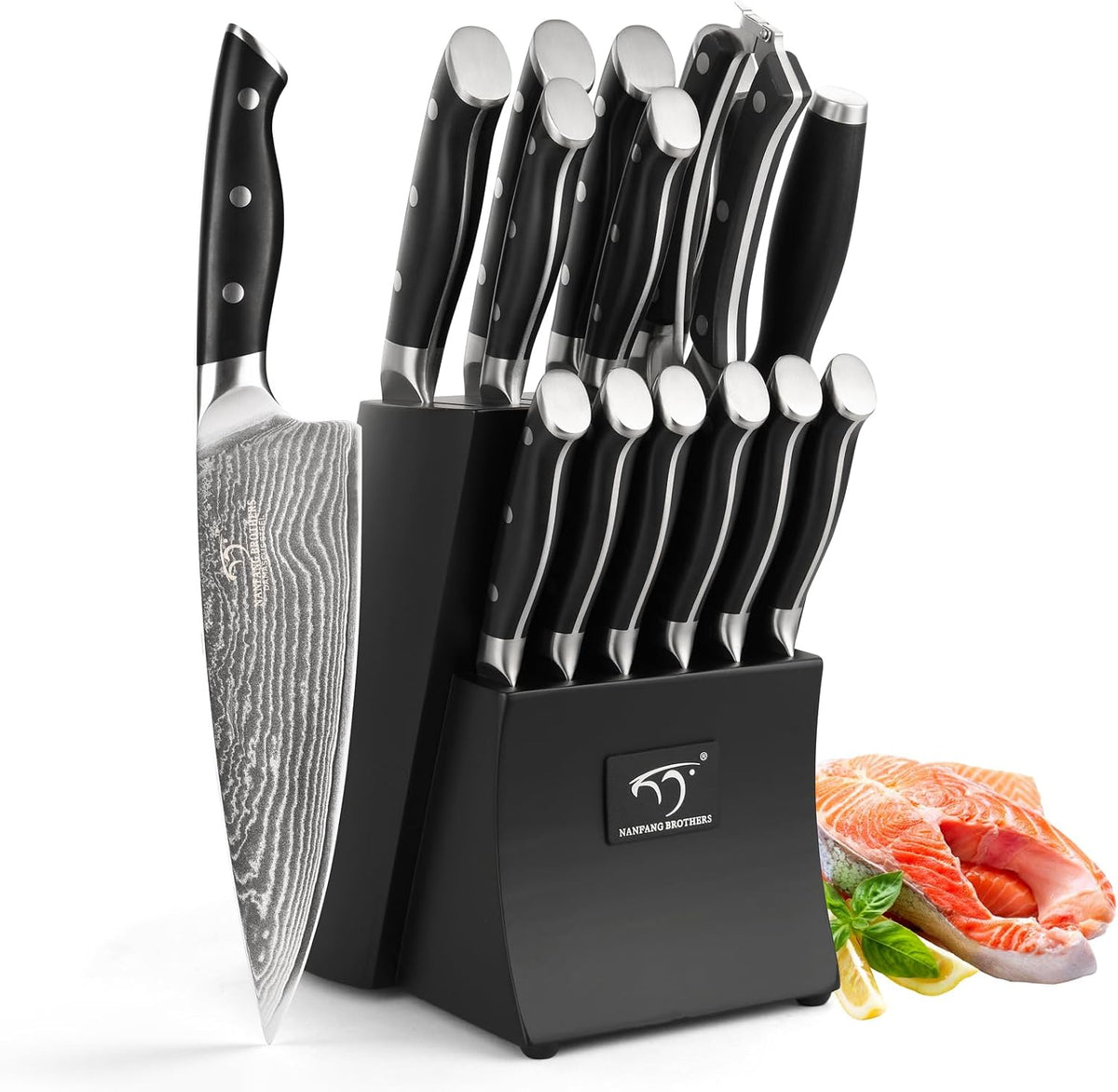 VG10 Damascus Knife Set, ABS Handle