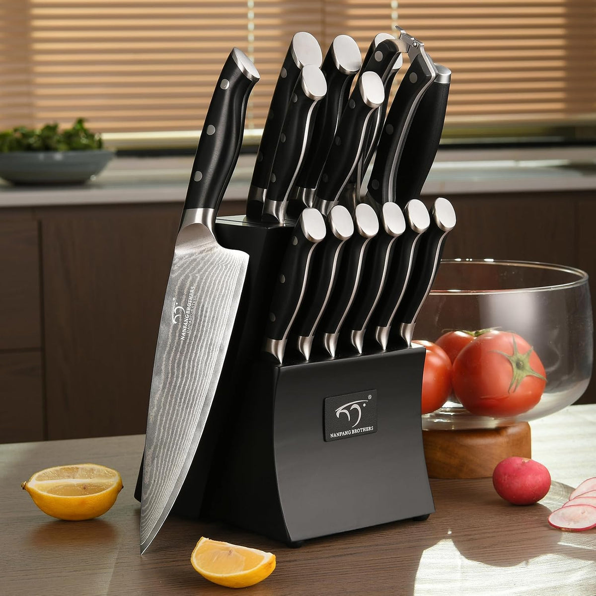 VG10 Damascus Knife Set, ABS Handle
