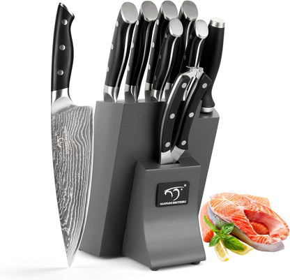 VG10 Damascus Knife Set, ABS Handle