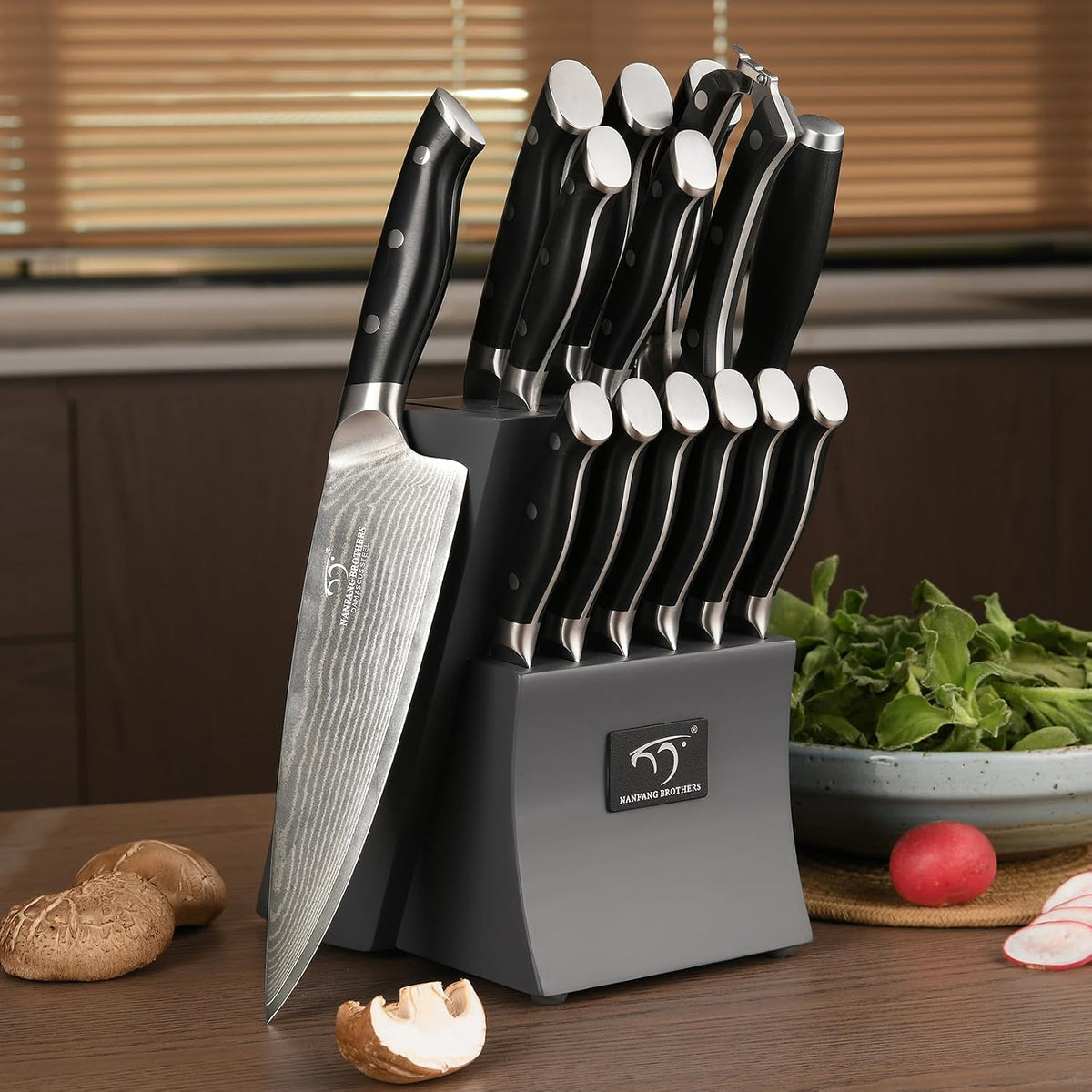 VG10 Damascus Knife Set, ABS Handle