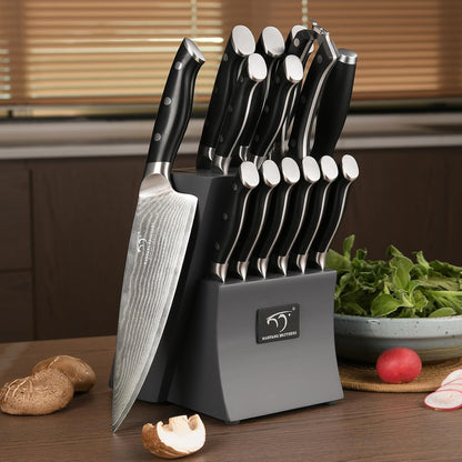 VG10 Damascus Knife Set, ABS Handle