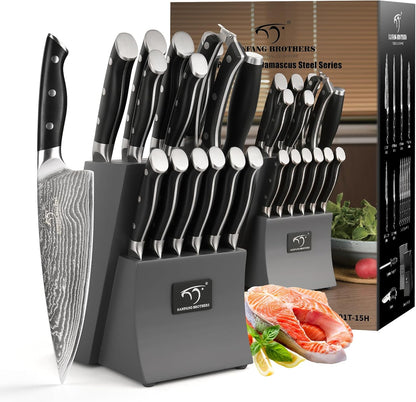 VG10 Damascus Knife Set, ABS Handle