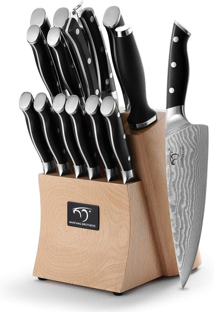 VG10 Damascus Knife Set, ABS Handle