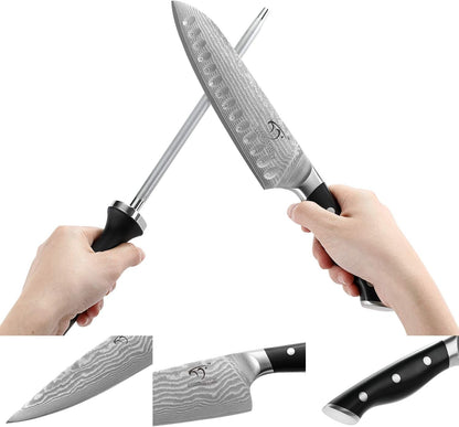 VG10 Damascus Knife Set, ABS Handle