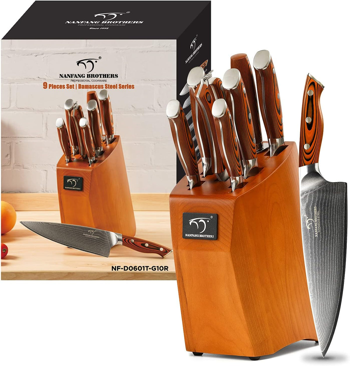 VG10 Damascus Knife Set, ABS Handle
