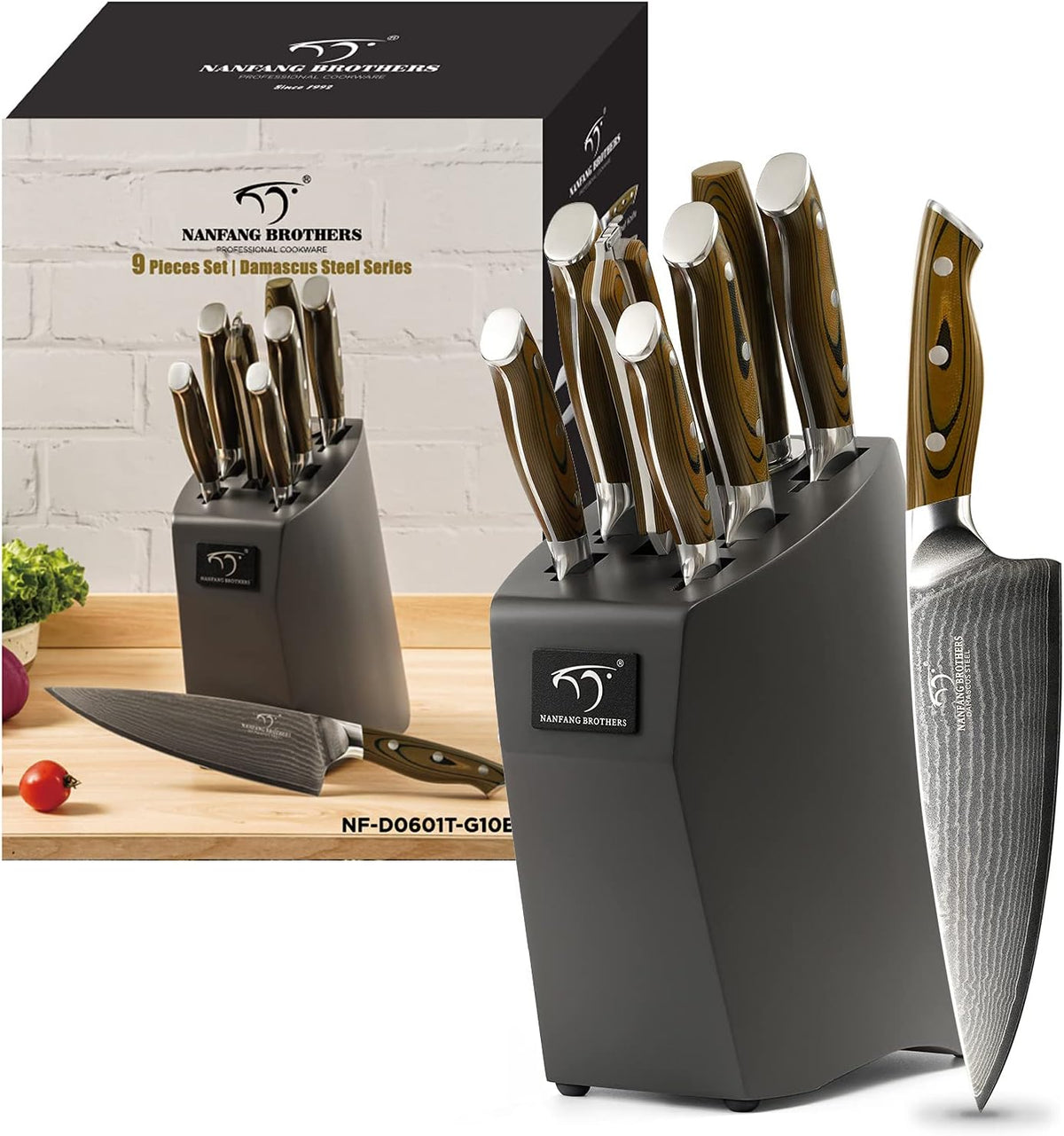 VG10 Damascus Knife Set, ABS Handle