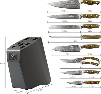 VG10 Damascus Knife Set, ABS Handle