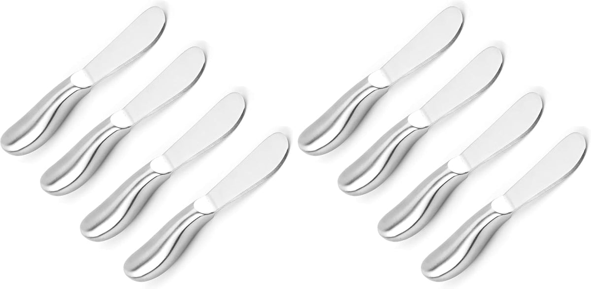 Spreader Knife Set 4-Piece Butter Knife Stainless Steel Cheese Knife Set Small Bread Cream Knives 5.3-inch
