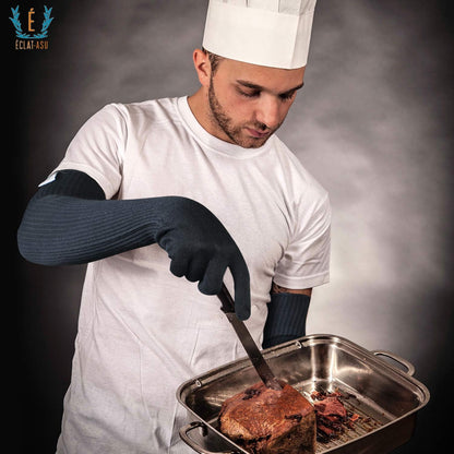 Cut Heat Bite Resistant Arm Sleeves –EN388 Certified Arm Protection Sleeve for Welding, Cooking, Cat & Dog Handling