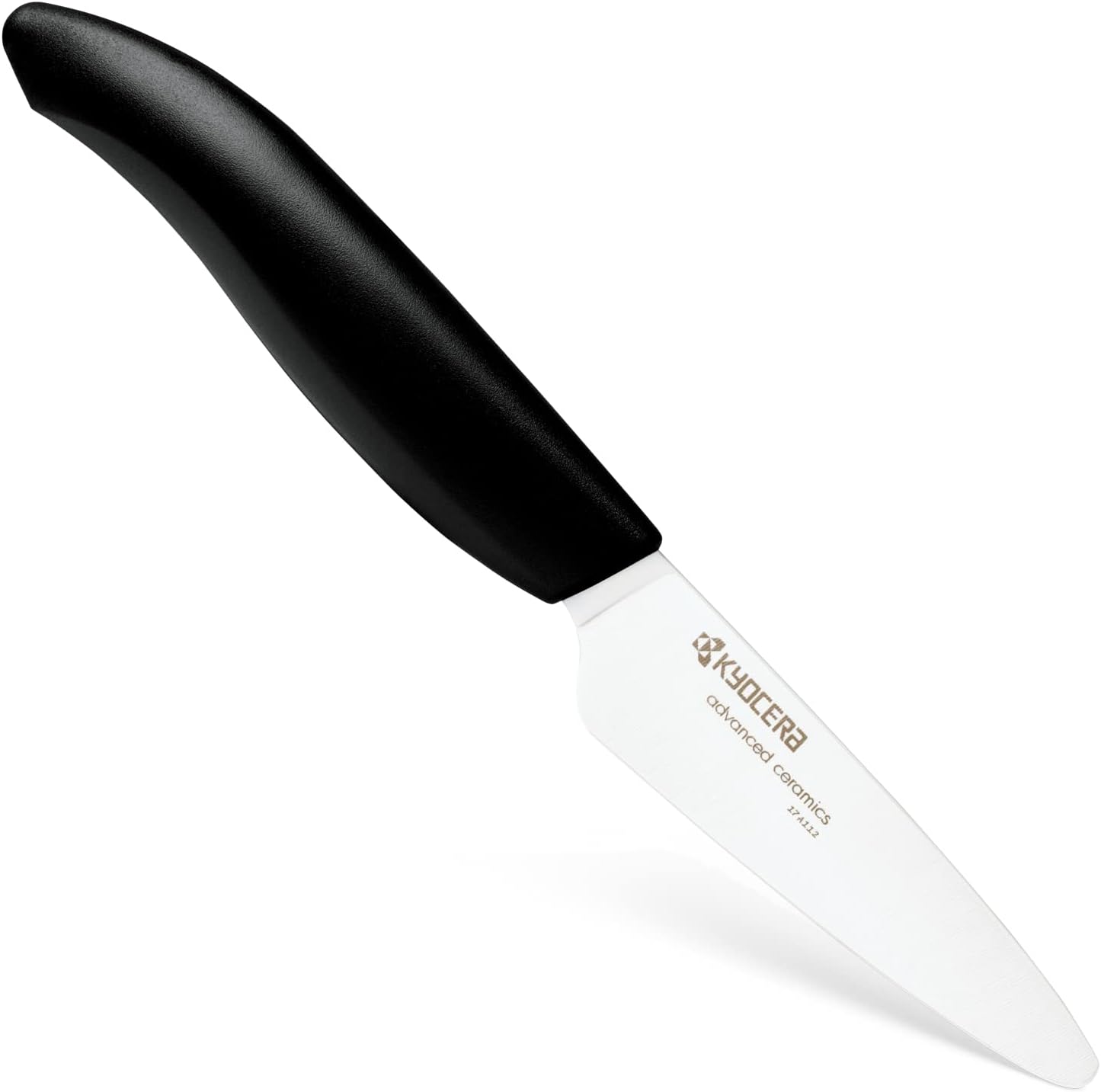 Revolution 3-inch Paring Ceramic Knife, Black Handle, White Blade