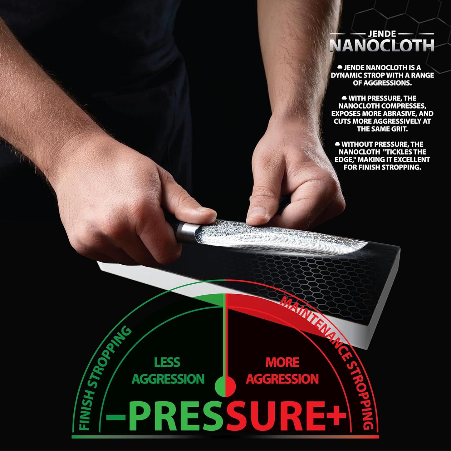 Nanocloth 15 Micron Knife Strop 210x70mm(unloaded)-Premium Ultra bench knife Strop for Diamond Emulsions