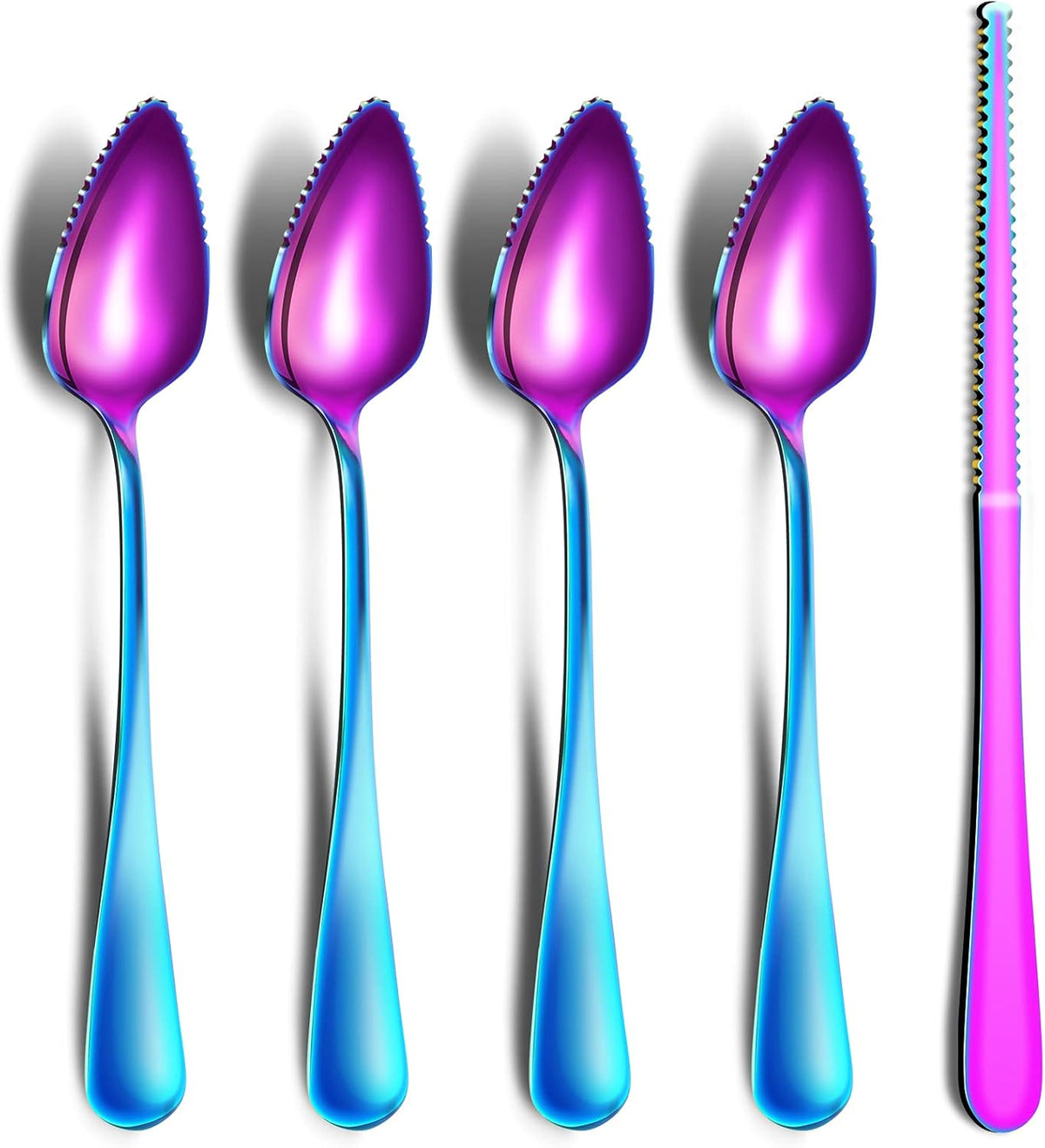 Grapefruit Spoons & Grapefruit Knife, Stainless Steel Grapefruit Utensil