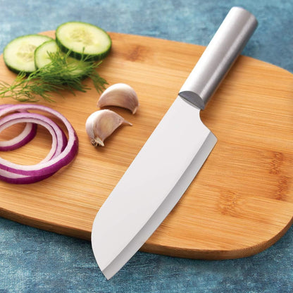 Cook’s Knife (R134), Silver Handle | 6.25" Stainless Steel Blade, Silver Cast Aluminum Handle
